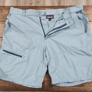 Patagonia Blue Flat Front Shorts Tailored Design